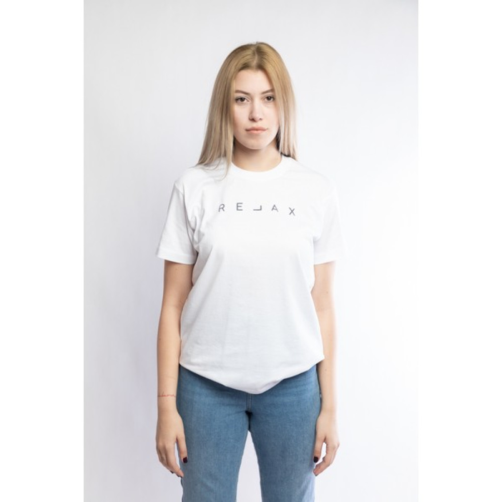 I And Basic Beyaz %100 Organik Pamuklu Basic Kadın Tişört / Relax L Bayan T-shirt Fiyatı