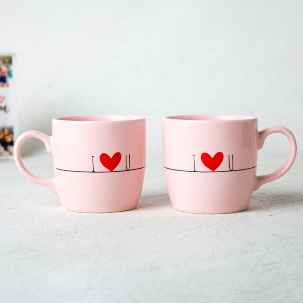 I Love You Pembe Kupa