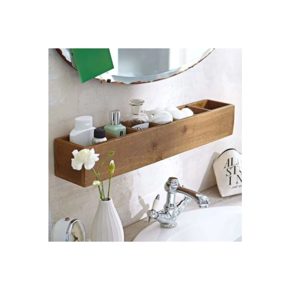 I & S Shop Ahsap Banyo Rafi Toparlayici Duzenleyici Dekoratif Raf Banyo Dolabı / Mobilyası Fiyatı