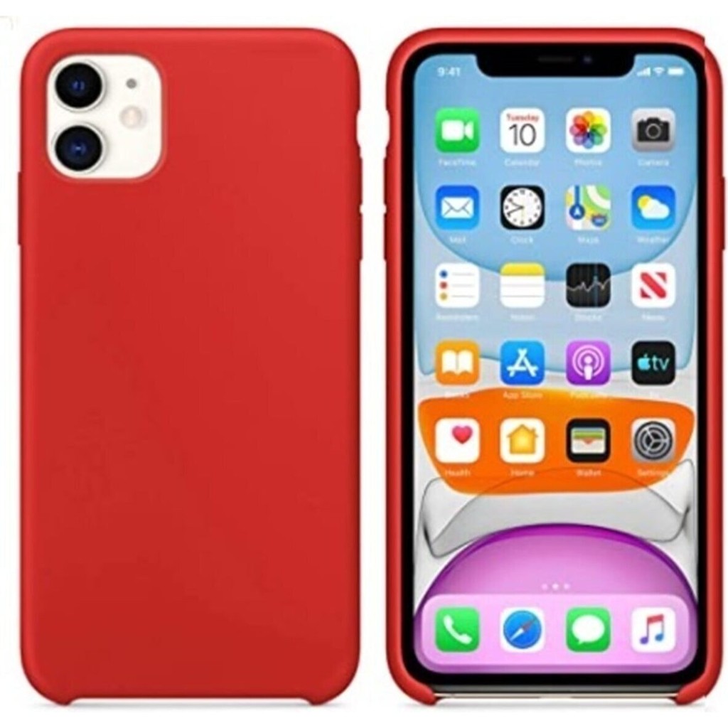 i-Veys Apple iPhone 11 Kadife Lansman Lüx Kılıf - Kırmızı Diğer Fiyatı