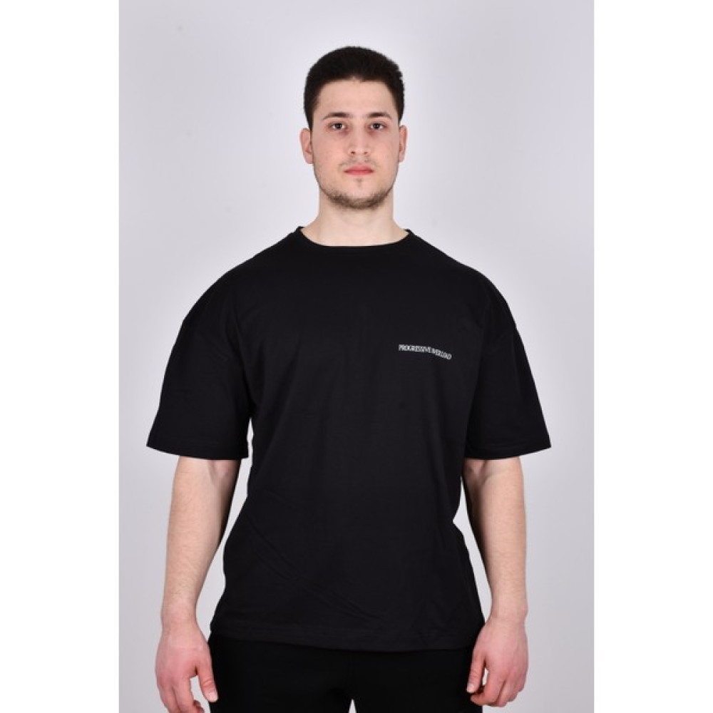 ia Wear Siyah Oversize Krotonlu Milos Baskılı Tişört Erkek T-shirt Fiyatı