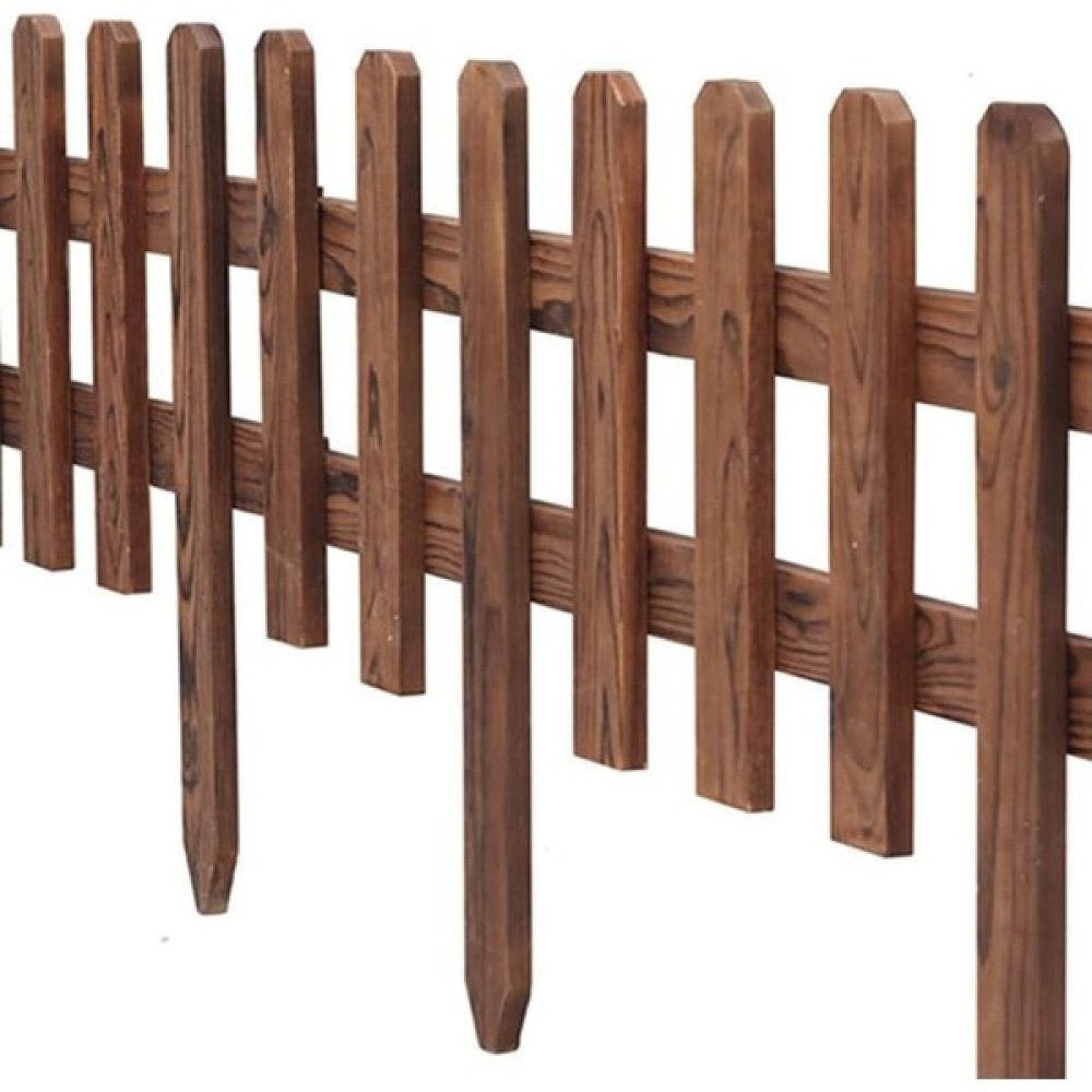 iAhşap 100X40 cm Bahçe Çiti, Çim Çiçek Bahçesi Ahşap Çiti, Peyzaj Yolu Çiti, Ahşap Bahçe Çiti Bahçe Çiti Fiyatı