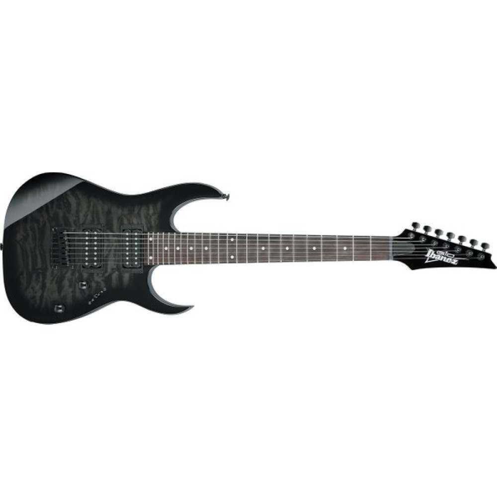 Ibanez GRG7221QA Tks - Transparent Black Burst 7 Telli Elektro Gitar Elektro Gitarlar Fiyatı