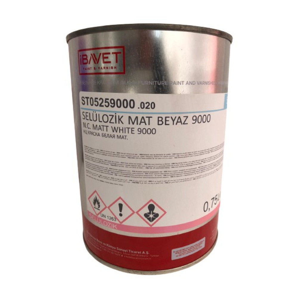Ibavet Selülozik Mat Beyaz 12 kg Oto Boyaları Fiyatı