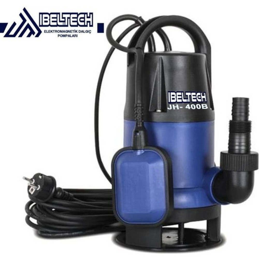 Ibeltech QSB400 400W 0.55 Hp Plastik Gövdeli Kirli ve Temiz Su Dalgıç Pompası Su Motoru Fiyatı
