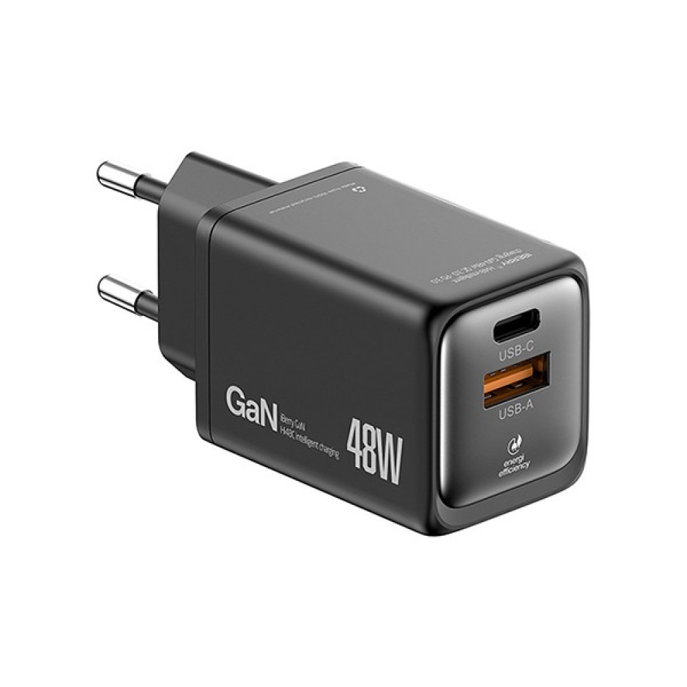 Iberry Siyah Hi48 Compact Effıcıent & Hı Tech Gan 48W Seyahat Hızlı Şarj Aleti USB A+ USB C - 48W SB Black Oto Boyaları Fiyatı