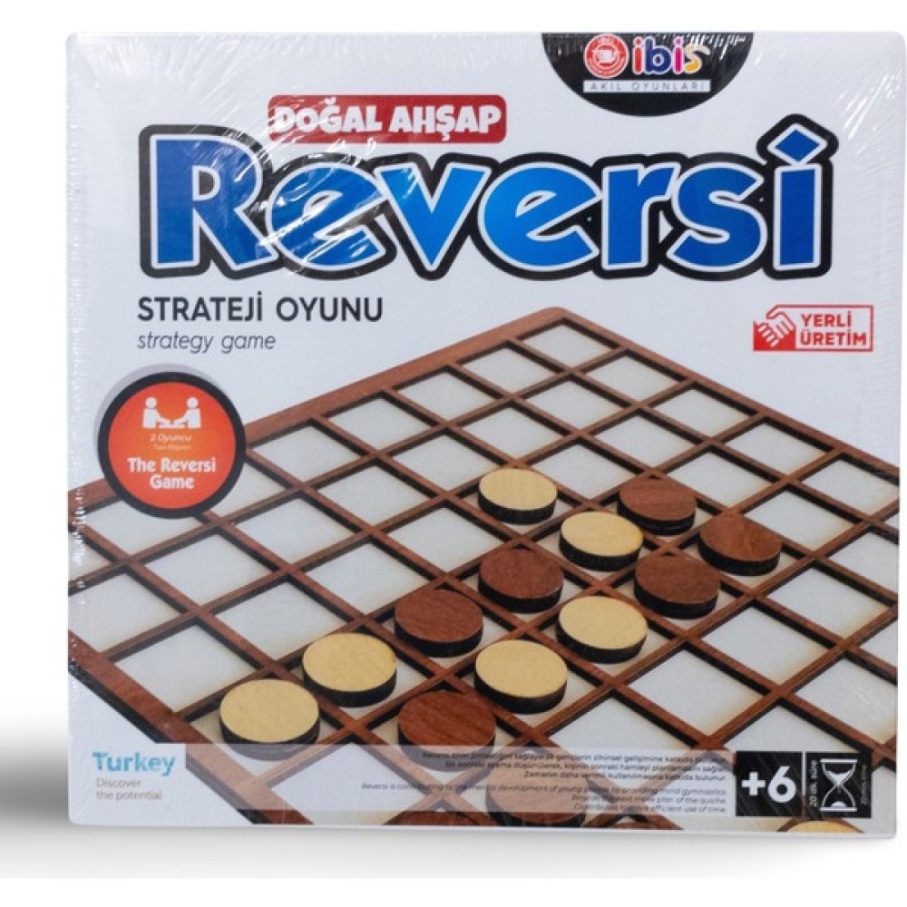 Ibis Reversi Strateji ve Zeka Oyunu Doğal Ahşap Oyun Takımları Fiyatı