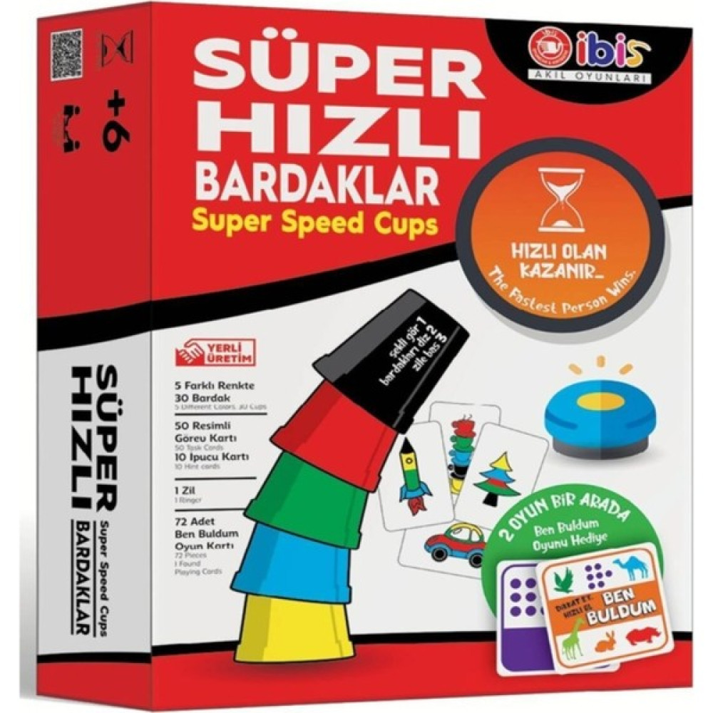 İbiş Süper Hızlı Bardaklar Ibiş Oyuncak +6 Yaş - Renkli Oyun Takımları Fiyatı