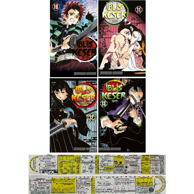 Iblis Keser 10-11-12-13. Ciltler Manga Seti + Mat. Öğreten Cetvel Çizgi Roman Fiyatı
