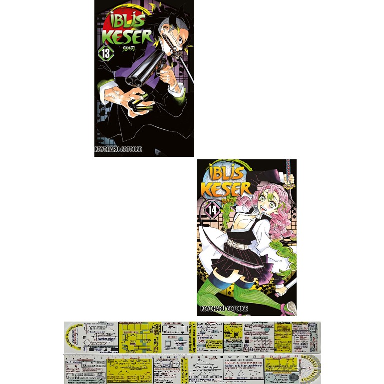 İblis Keser 13. 14. Ciltler Manga Seti (Matematik Öğreten Cetvel) - Koyoharu Gotouge Çizgi Roman Fiyatı