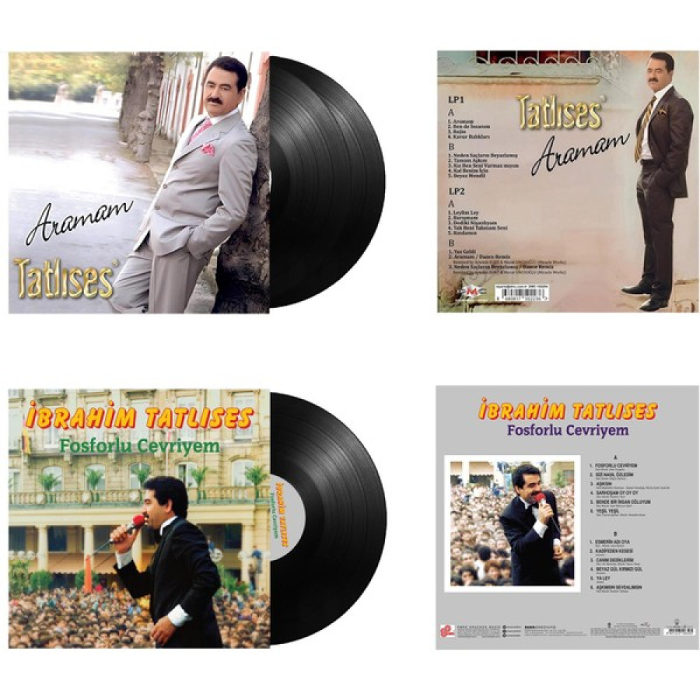 İbrahim Tatlıses - Aramam - Fosforlu Cevriyem (2 Plak Özel Set) Pikap & Aksesuarları Fiyatı