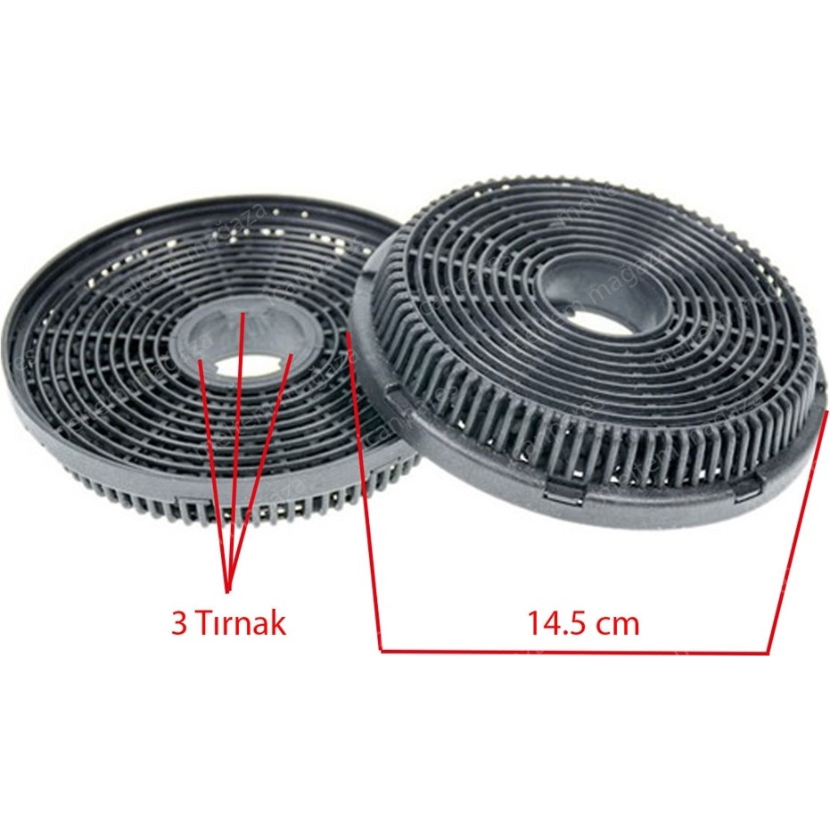İcanpares Simfer Uyumlu 8624 Mf, 8625 Mf, 8626 Mf, 8627 Mf, 8627 Mk Davlumbaz Aspiratör Karbon Filtresi Davlumbazlar Fiyatı