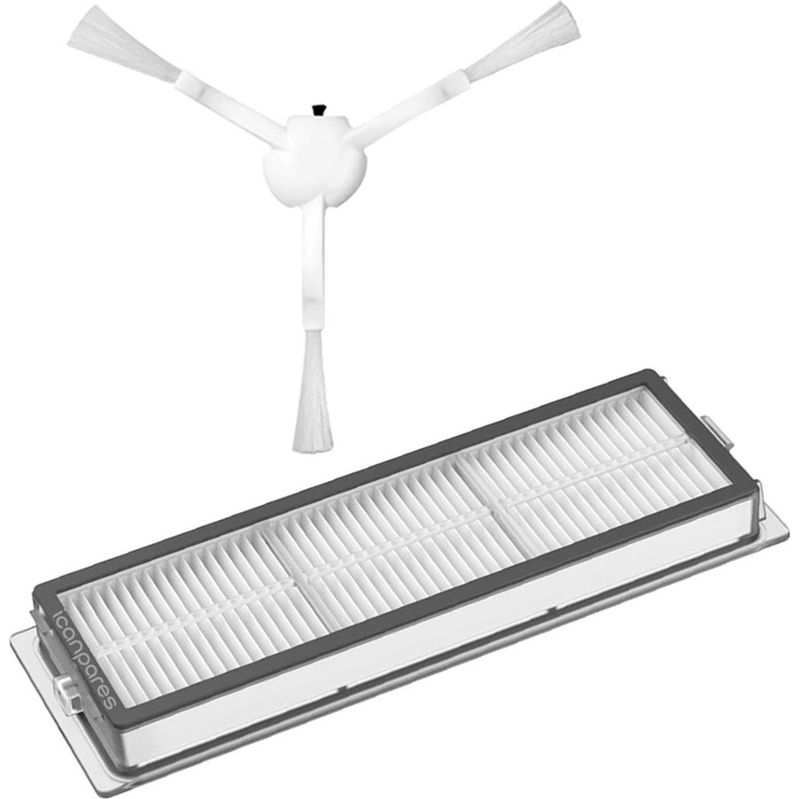 İcanpares Xiaomi Uyumlu Mijia Mop 1c 2c 1t Mi 2pro+ Dreame F9 Robot Süpürge Hepa Filtre ve Yan Fırça Cep Telefonu Fiyatı