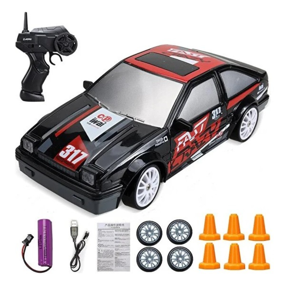 Icclek 2.4g Drift Rc Araba 4WD Rc Drift Araba Oyuncak Uzaktan Kumanda Gtr Modeli AE86 Araç Araba Rc Araba Yarışı Oyuncak Çocuklar Için Noel Hediyel... Oyuncak Araç Fiyatı