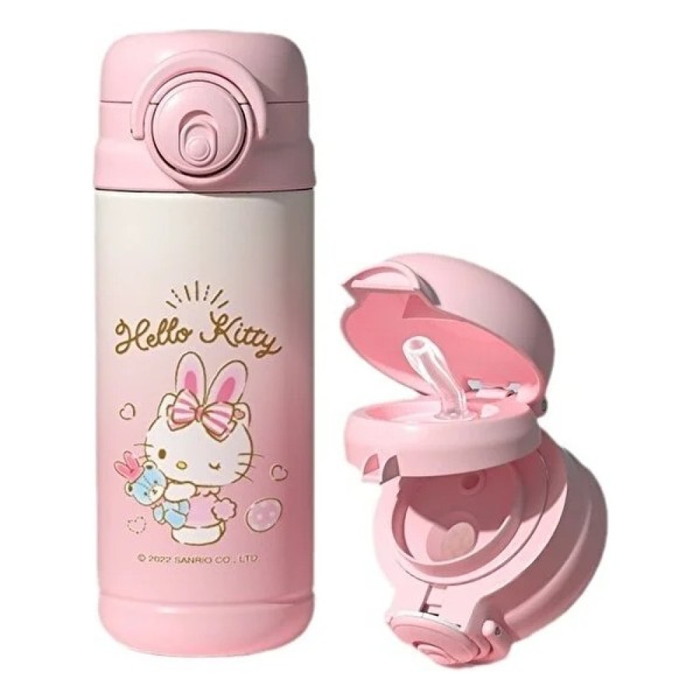 Icclek Hello Kitty Çift Içki Çocuk Paslanmaz Çelik Kupa (Yurt Dışından) - Açık Pembe Suluk Fiyatı