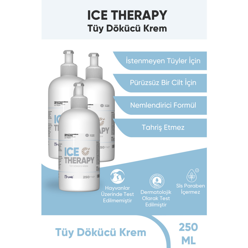 Ice Therapy Tüy Dökücü Krem 250 ml x 3 Adet Tüy Dökücüler ve Azaltıcılar Fiyatı