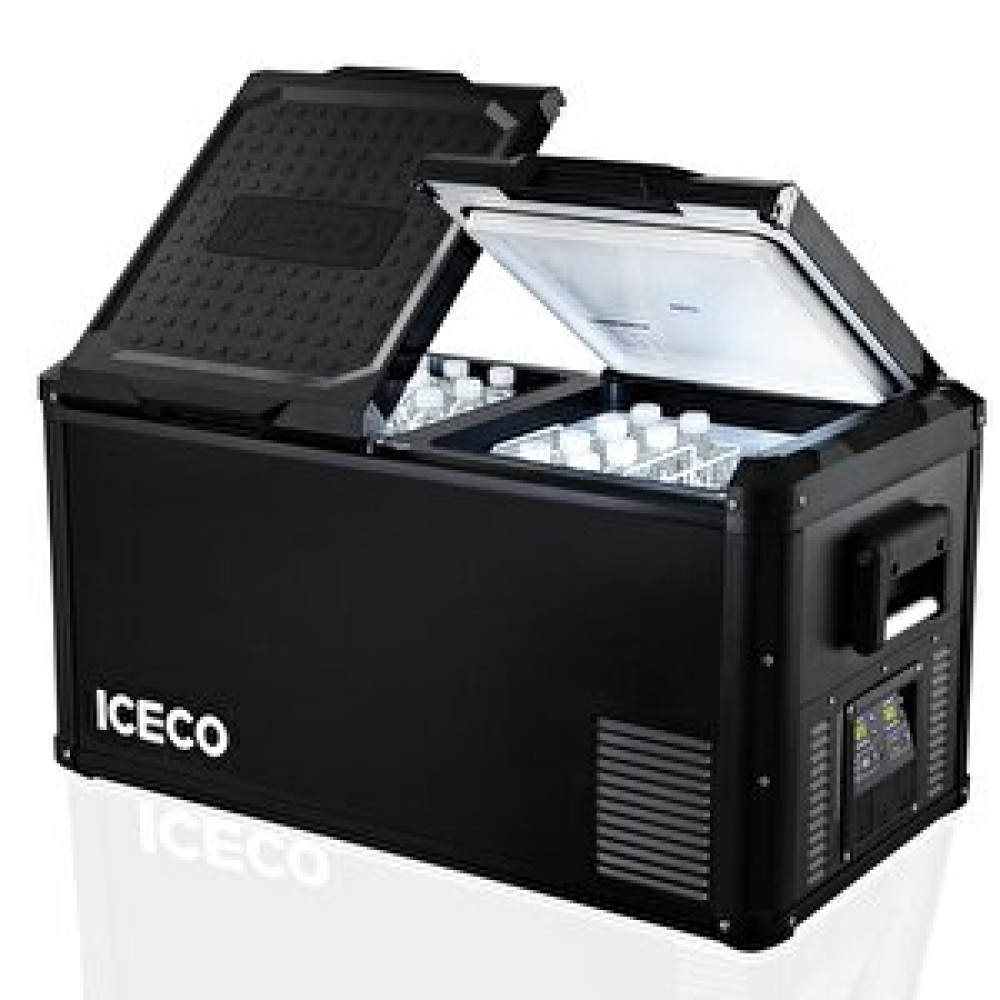 Iceco Vl90prod 12/24volt 220volt 90 Litre Çift Bölmeli Outdoor Kompresörlü Oto Buzdolabı/dondurucu Oto Buzdolabı Fiyatı
