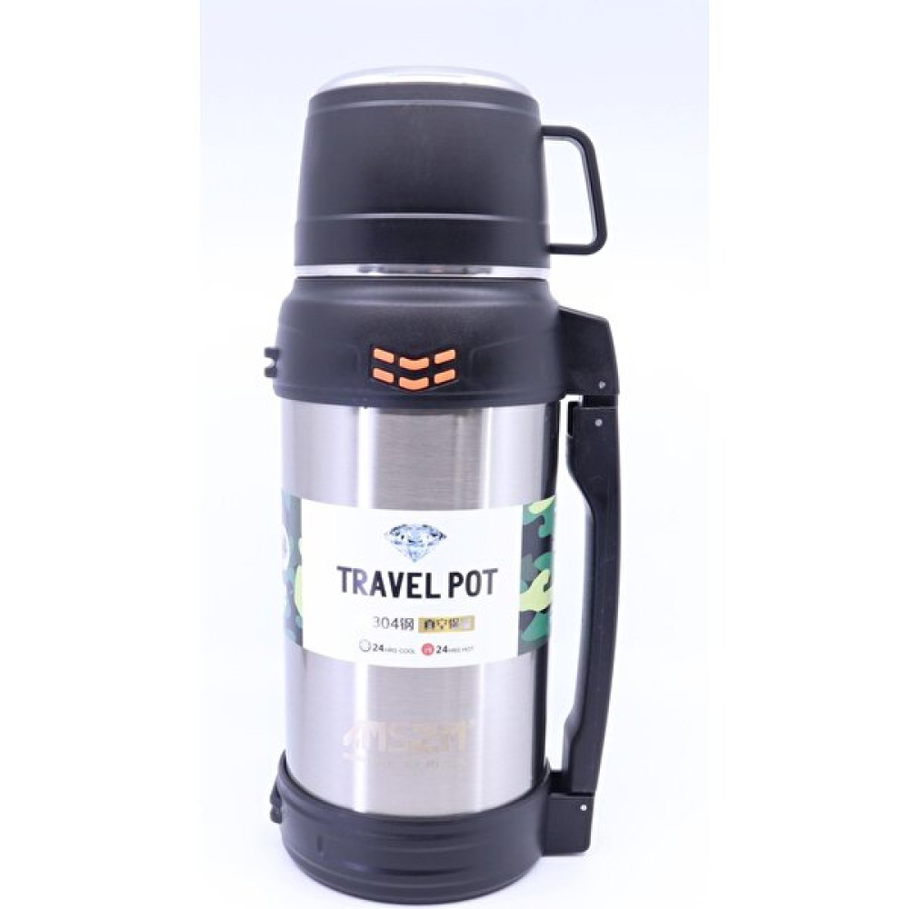 Iced Coffee Mug Çift Katmanlı Paslanmaz Çelik Sızdırmaz Termos 1,8 Litre Hacim - Krom Kamp Mutfağı Fiyatı