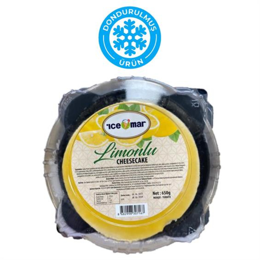 Icemar Cheesecake Limonlu 650 gr Dondurulmuş Gıda Fiyatı