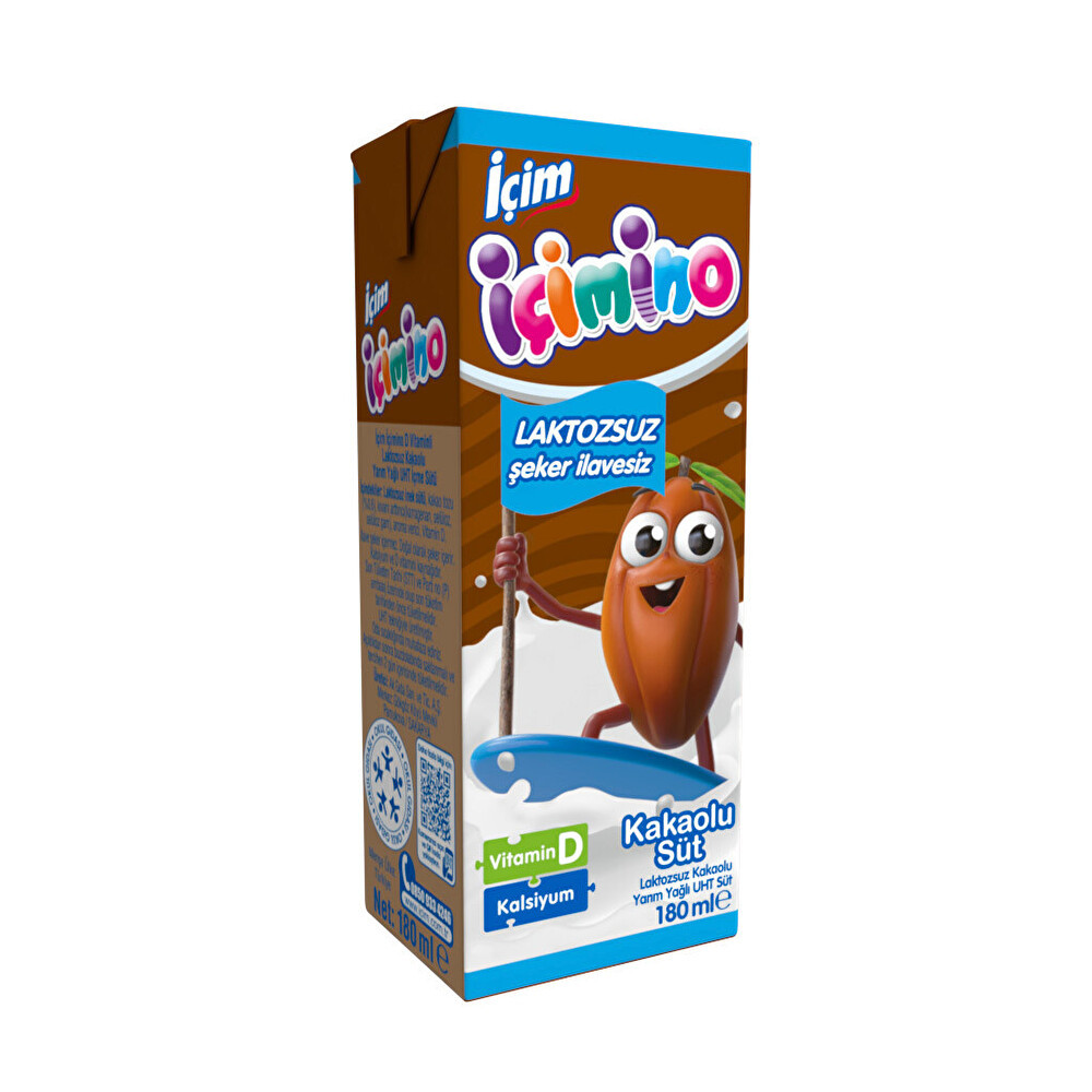 İçim İçimino Laktozsuz Kakaolu Süt 180 Ml Süt Fiyatı