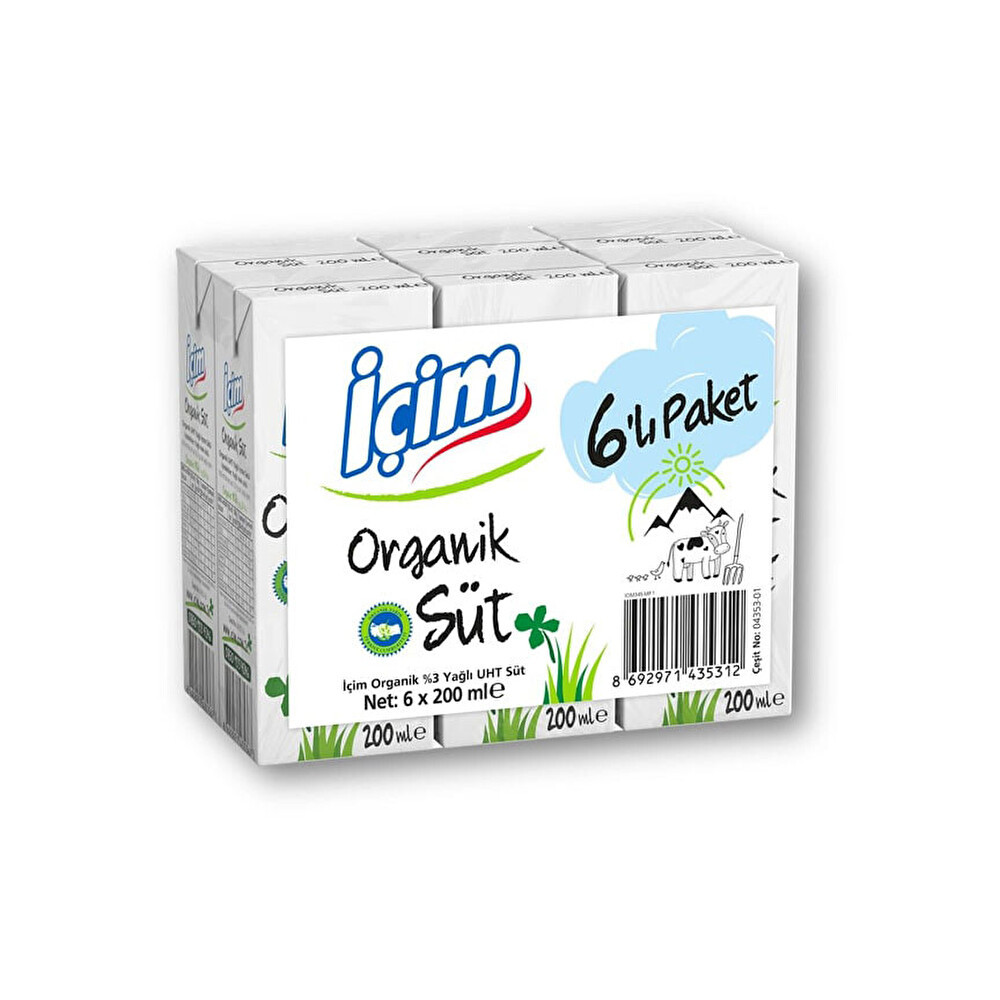İçim Organik Süt 6x200 Ml Süt Fiyatı