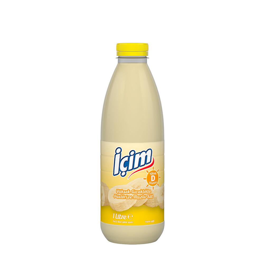 İçim Pastörize Muzlu D Vitaminli Süt 1 L Süt Fiyatı
