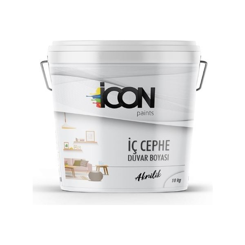 Icon Akrilik Iç Cephe Boyası 10 Kg. - Açık Yeşil İç Cephe Duvar Boyası Fiyatı
