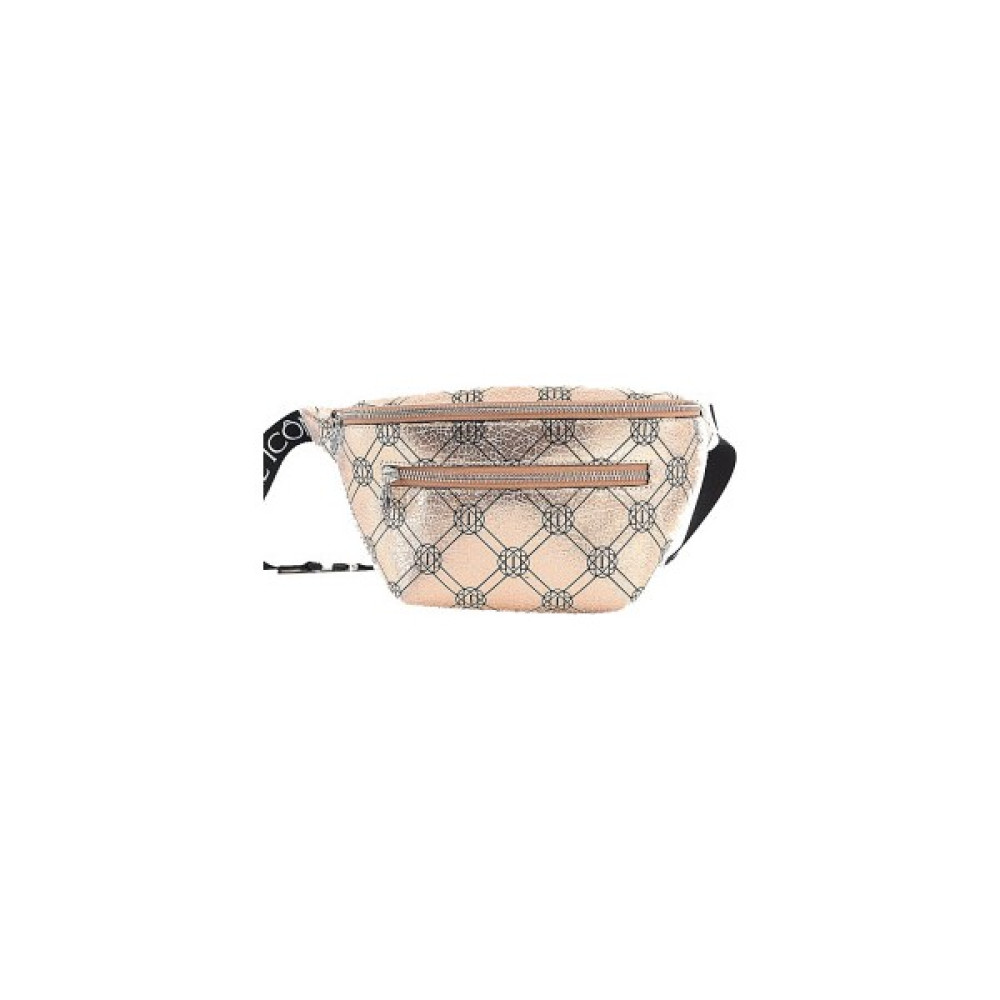 İcone Bag Gold Renk Kadın Bel Çantası, Monogram Baskılı Bel Çantası, Ayarlanabilir Bel Askılı Kadın Çantası Bayan Bel Çantası Fiyatı