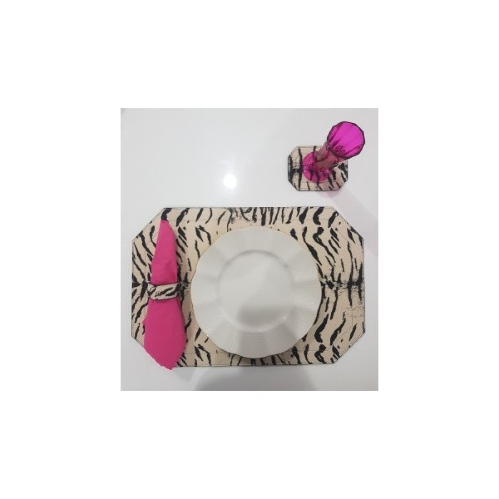 Icone Bag Icone 3 Parça Deri Amerikan Servis & Bardak Altlığı & Peçetelik Takımı, Leke Bırakmaz ve Kullanışlı - Siyah - Beyaz - 35 x 45 cm Amerikan Servis Fiyatı