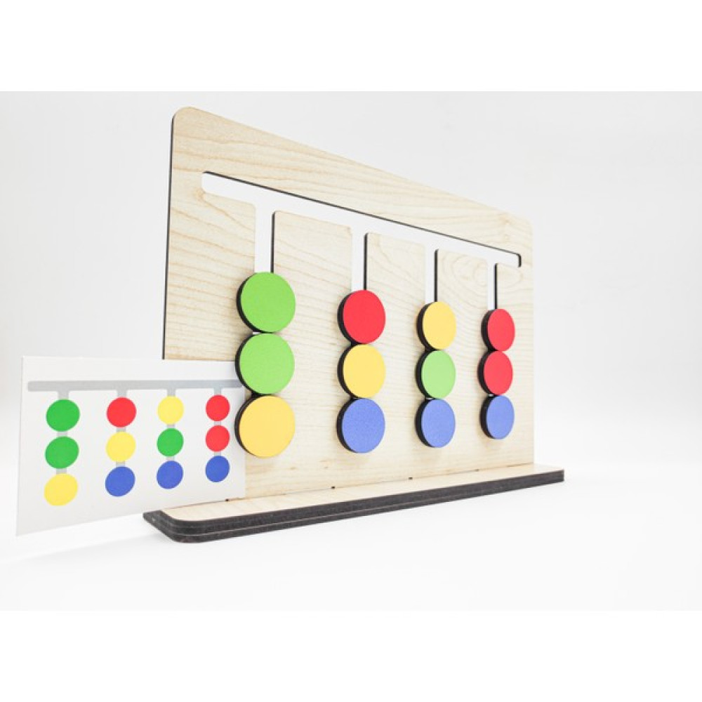 İcons Montessori 4 Renk Rubik Abaküs Zeka Oyunu + 25 Oyun Kartı Eğitici Oyuncak Fiyatı