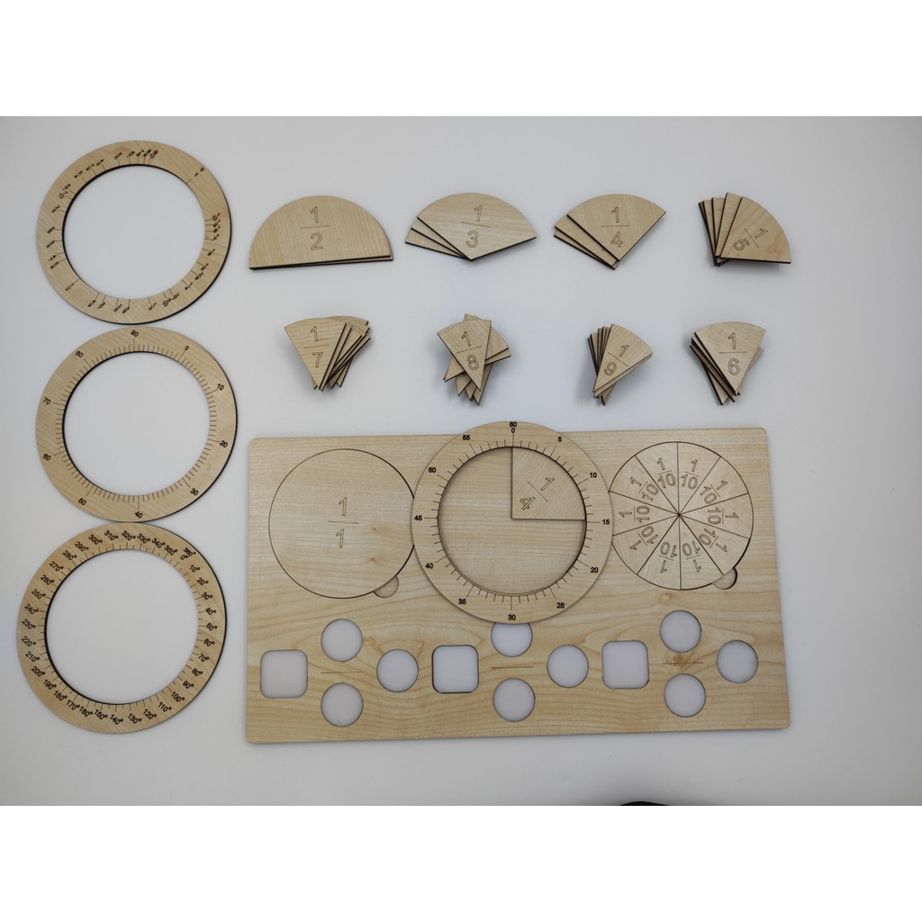 Icons Montessori Çok Kapsamlı Kesirli Sayı Öğrenme Tahtası Eğitici Oyuncak Fiyatı