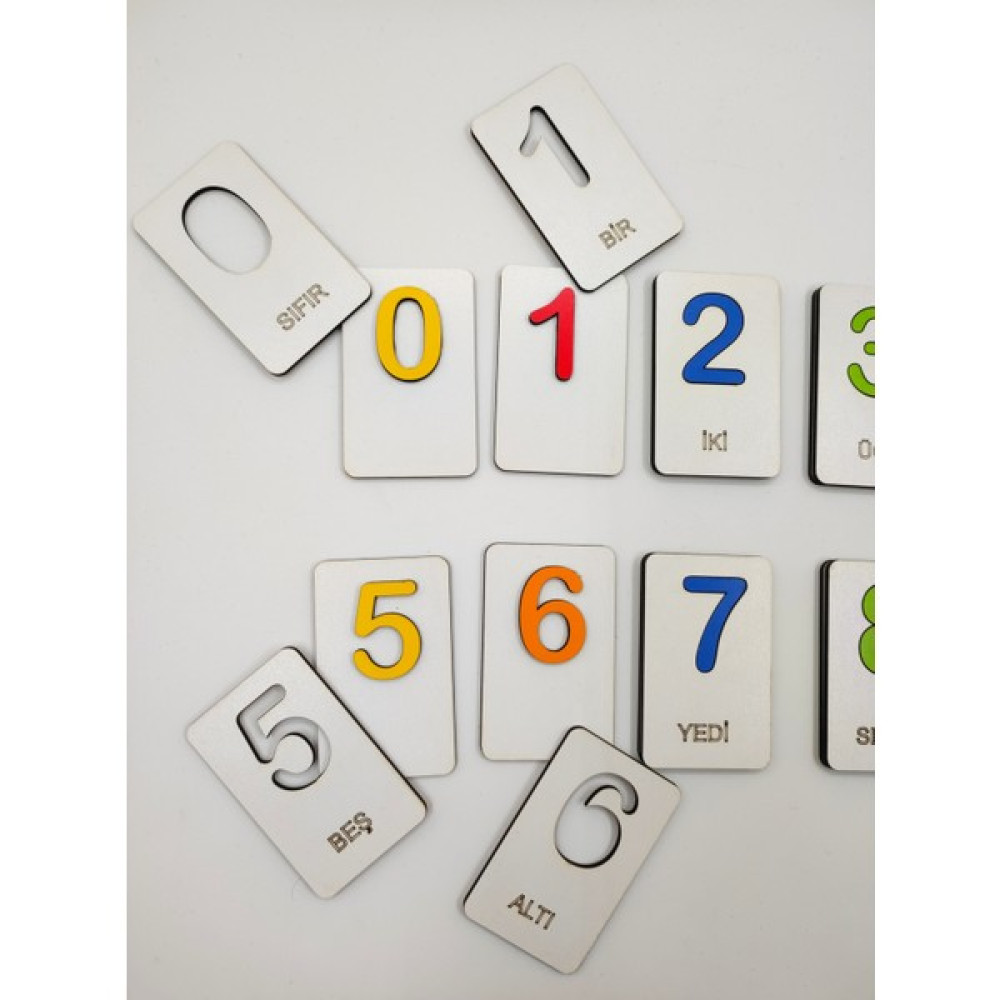 İcons Montessori Sayılar Bul-Tak, Eşleştirme, Puzzle, Çizim Şablonu , Oyun Hamur Kalıbı Eğitici Oyuncak Fiyatı
