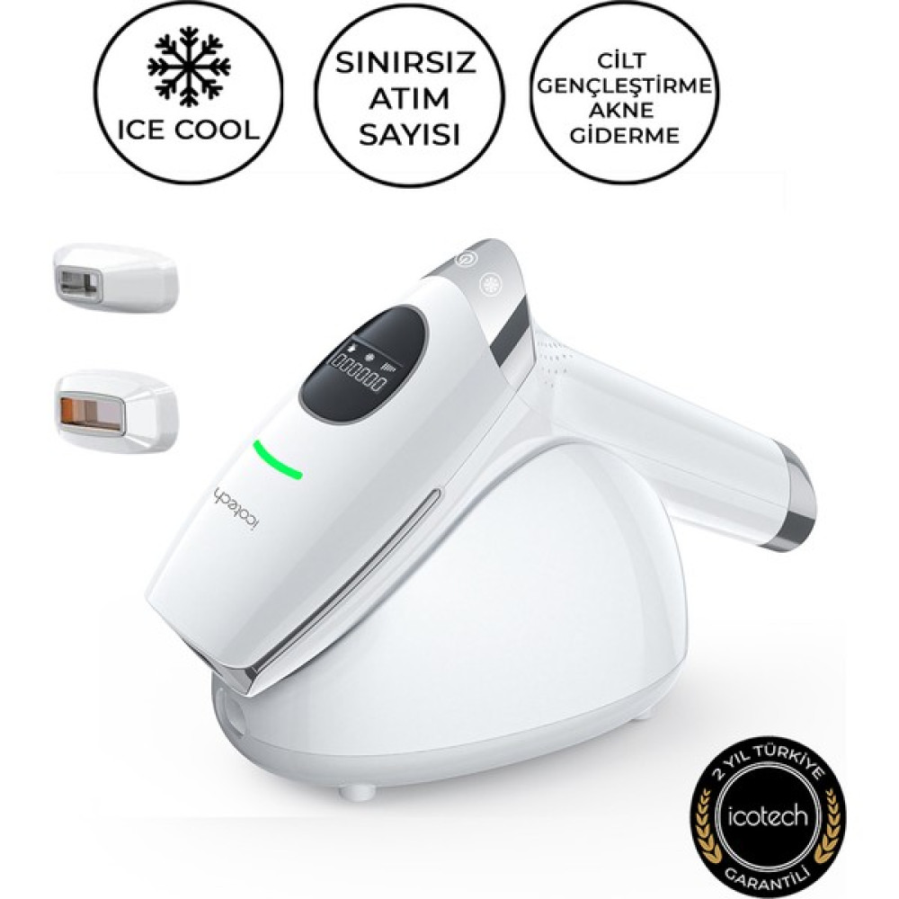 Icotech HR90 Buz Başlıklı Cilt Gençleştirme Akne Giderme Sınırsız Atım Lazer Epilasyon Aleti Epilasyon Aletleri Fiyatı