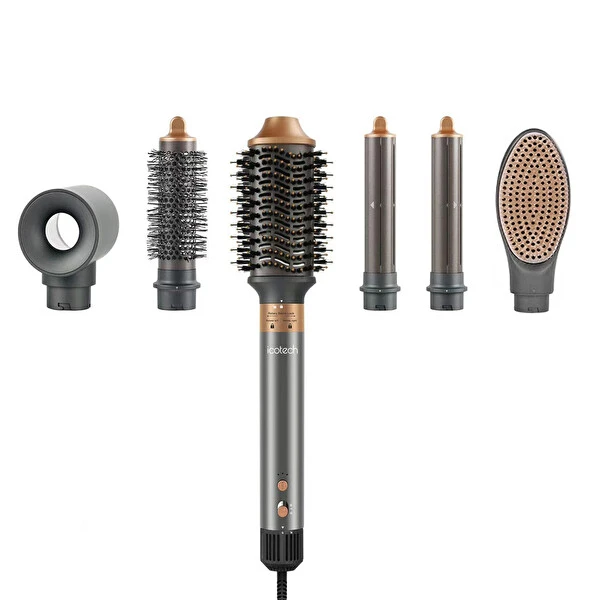 Icotech Hs60 6'sı 1 Arada Airwrap Multi Styler Saç Şekillendirici Saç Şekillendiriciler Fiyatı
