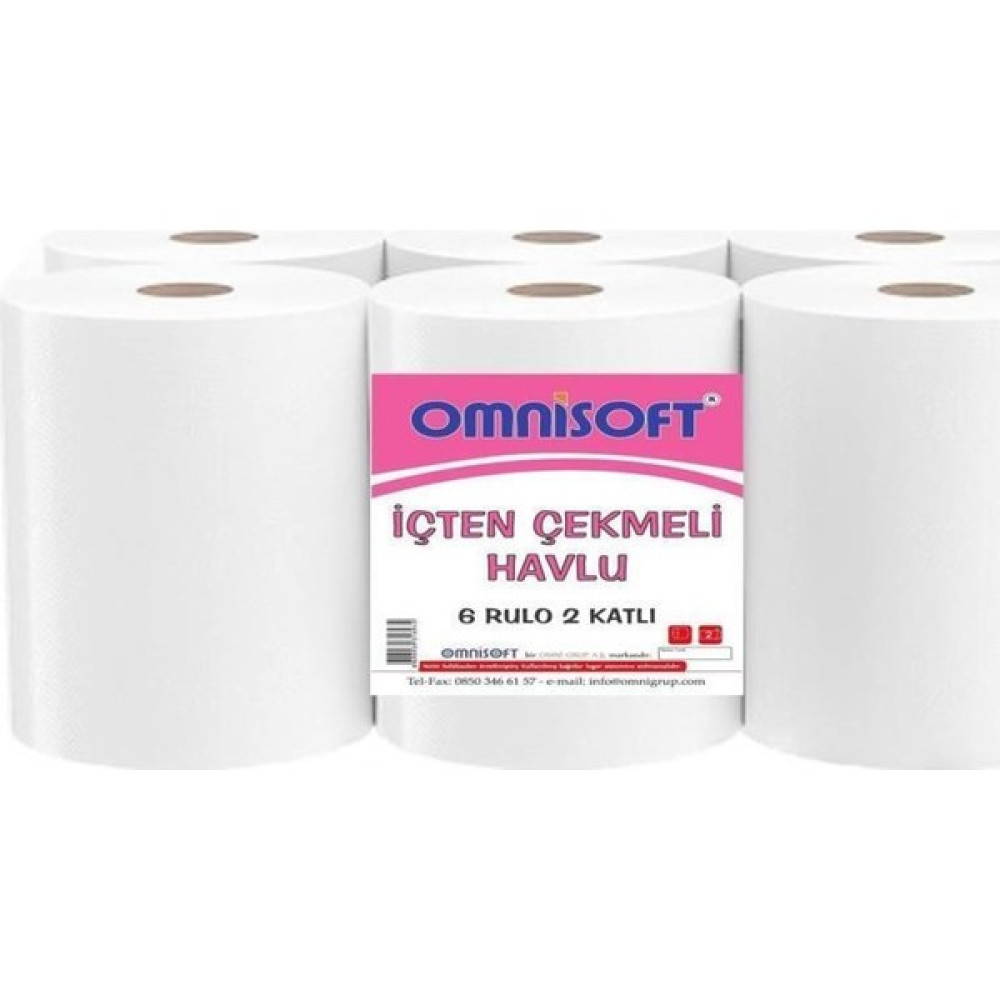 Içten Çekmeli Kağıt Havlu 6 Rulo Omnisoft Kağıt Havlu Fiyatı