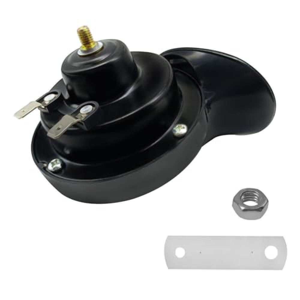 Icyhaws 12V Loud Car Horn, Universal Snail Horn Kit Waterproof High Low Tone, Alternative Electronic Components for Motorcycles, Trucks, Bikes, Boats, Automotive Accessories