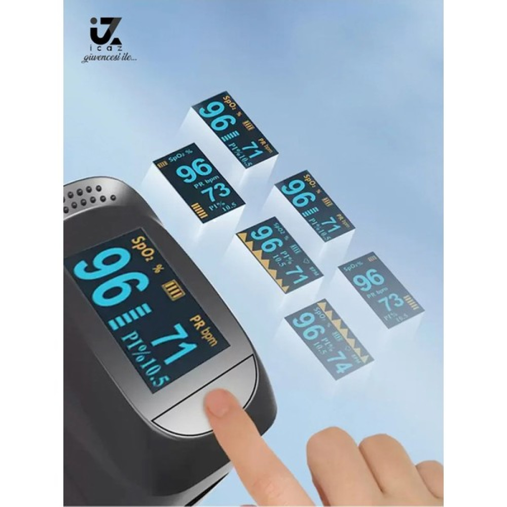 İCZ Parmak Tipi Oksimetre Kan Oksijen Nabız Ölçer Oximeter Hava Temizleme - Nemlendirme Cihazları Fiyatı
