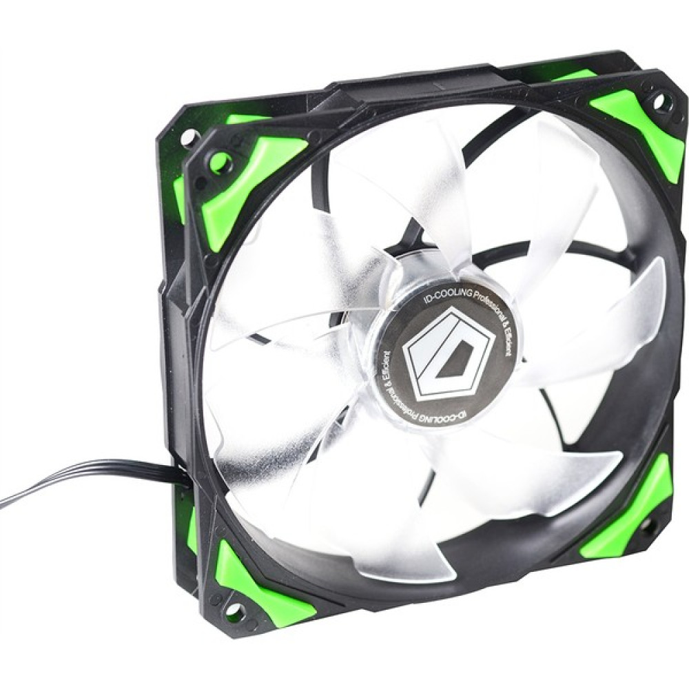 ID-Cooling PL-12025-G 12CM 4pin Pwm Yeşil Kasa Fanı Oto Boyaları Fiyatı
