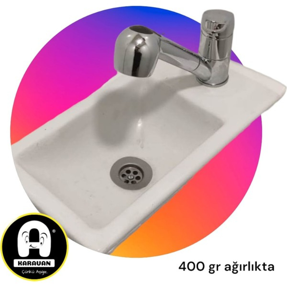 İdates Karavanlara Özel Idates - Banyo Lavabo Evyesi Diktörgen - Beyaz Lavabo Fiyatı