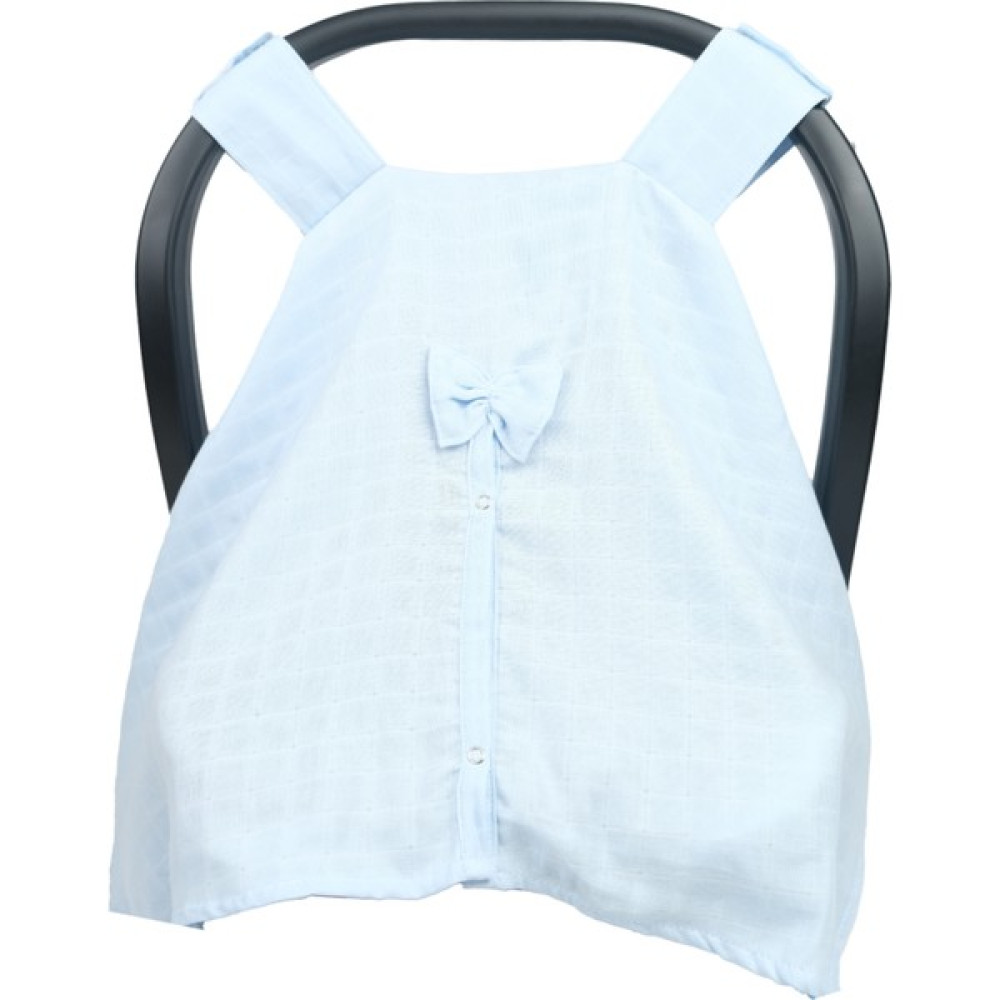 İ&DBABY 1 Adet Açık Mavi 75X100 cm %100 Pamuk Tek Katlı Müslin Kumaş Çıtçıtlı Puset Örtüsü. Bebek Oto Koltuğu Fiyatı