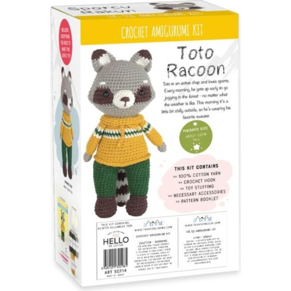 İdeacorp Amigurumi Seti, Sporcu Rakun, Amigurumi Oyuncak SCF14 Oto Boyaları Fiyatı