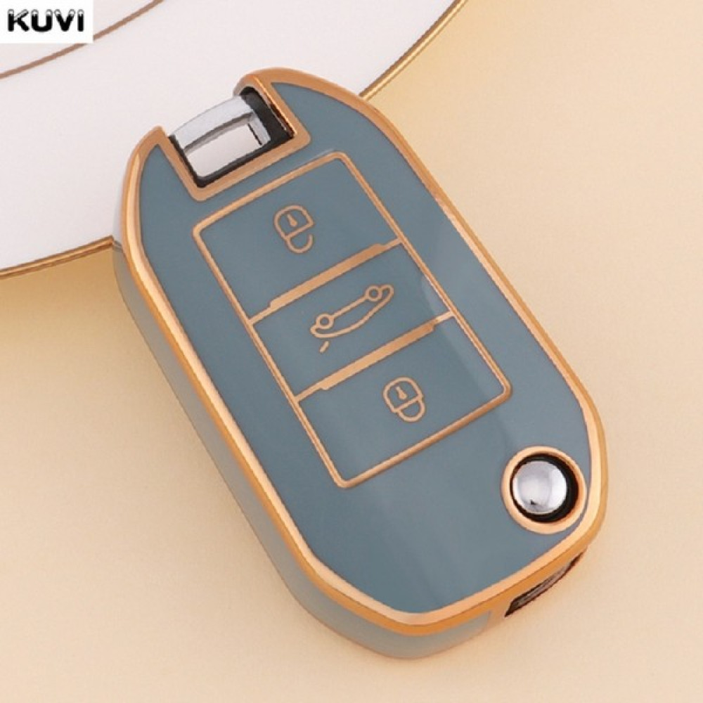 İdeal Aksesuar Citroen Peugeot Anahtar Kılıfı Lila Gold Detaylı Tpu Anahtar Kılıfı Citroen Peugeot Keychain Anahtarlık Fiyatı