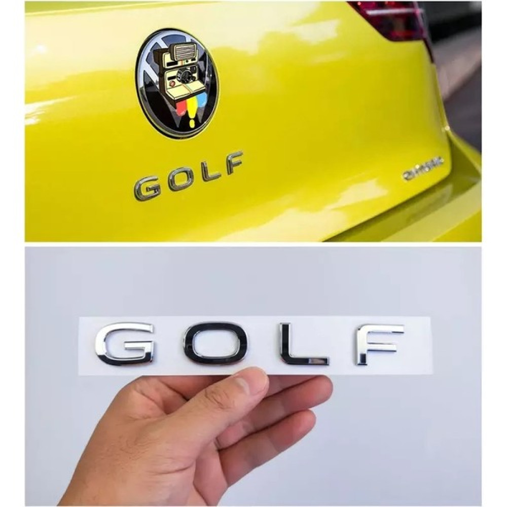 İdeal Aksesuar Volkswagen Golf Bagaj Yazı Abs Krom Renk Volkswagen Polo Rear Trunk Lettering Abs Chrome Color - 160MM/20MM - Gümüş Oto Boyaları Fiyatı