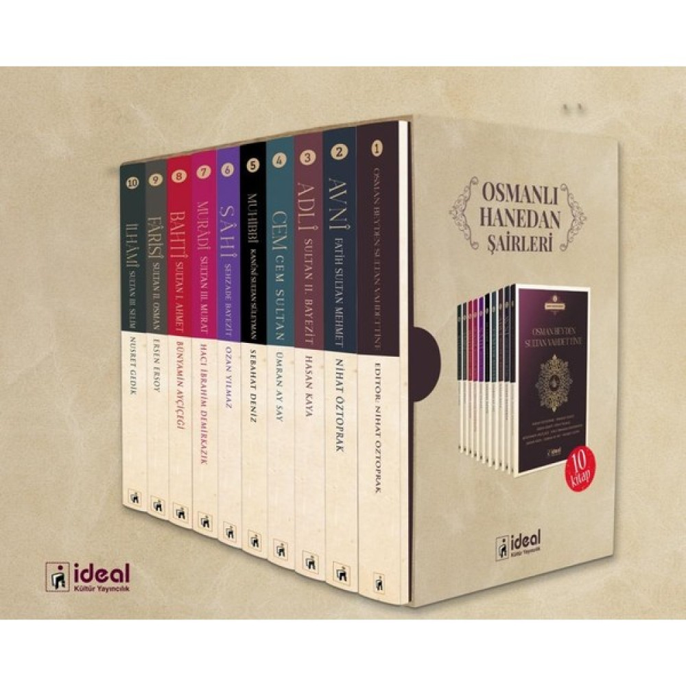 İdeal Kültür Yayıncılık Osmanlı Hanedan Şairleri 10 Kitap Kutulu Set Tarih Fiyatı