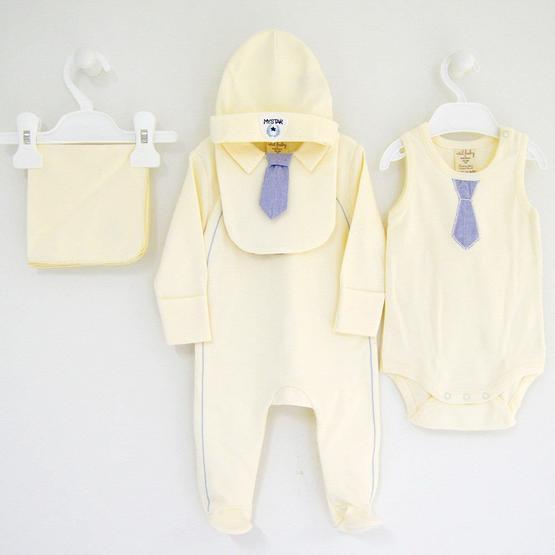 İdil Baby 9161 Yenidoğan Organik Bebek Takımı