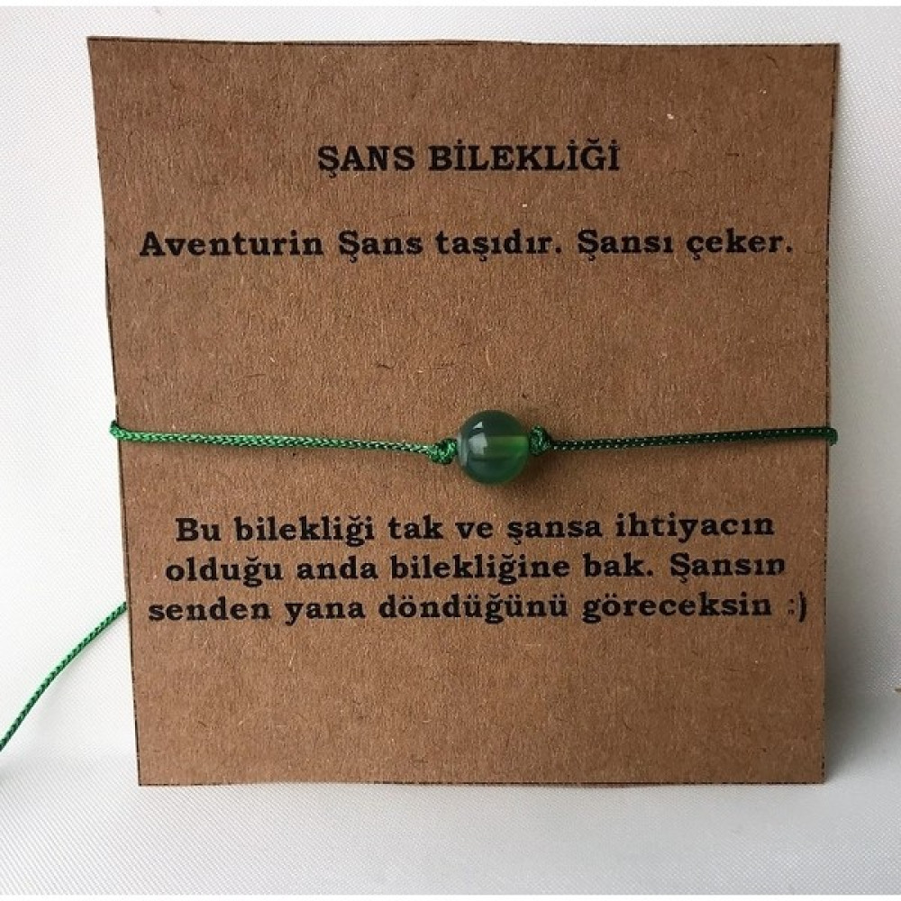 İdilden Takı Aksesuar Hakiki Doğaltaş Şanş Bilekliği Aventurin 8mm - Renkli Saat ve Bileklik Aksesuarı Fiyatı