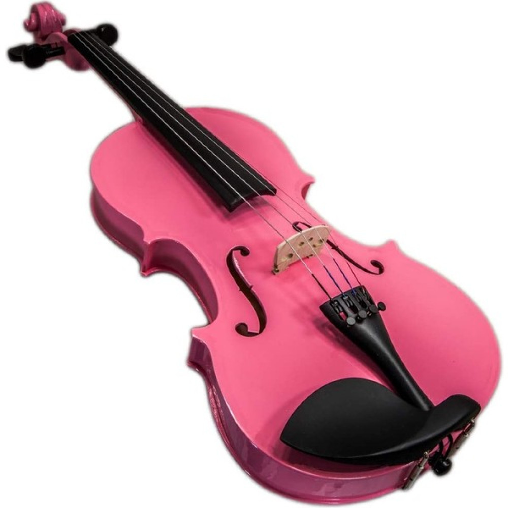 İdol Keman 2/4 Pembe Renk Tam Set Keman Kemanlar Fiyatı