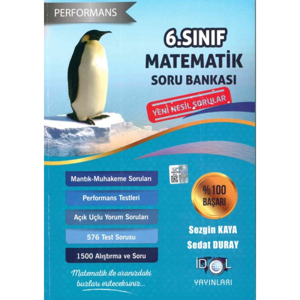 İdol Yayınları 6. Sınıf Matematik Performans Soru Bankası Kaynak Kitapları Fiyatı