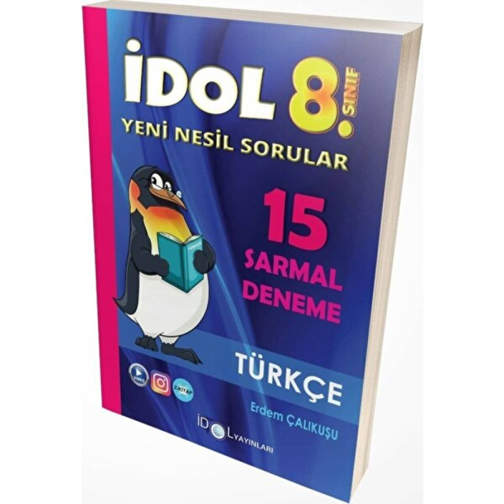İdol Yayınları 8. Sınıf LGS Türkçe 15 Sarmal Deneme Ders Sınav Kitapları Fiyatı