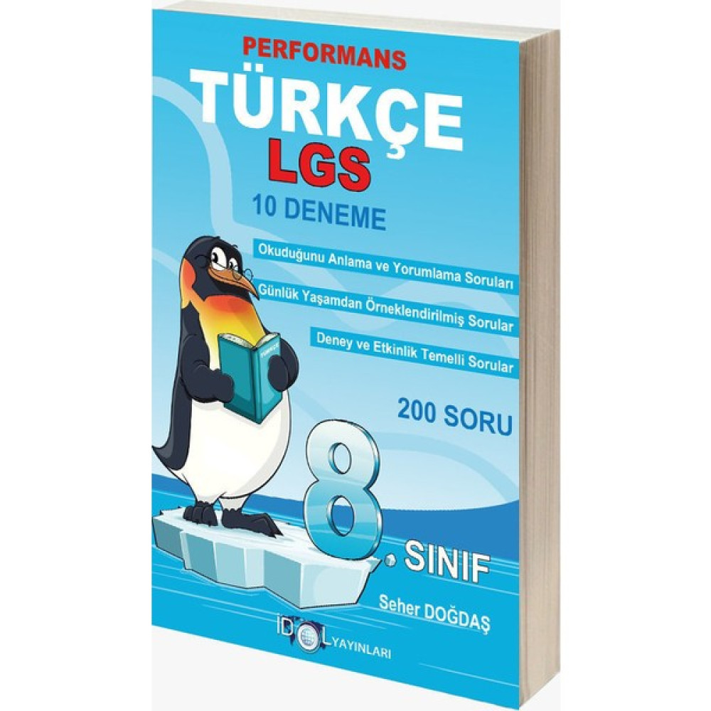 İdol Yayınları 8.Sınıf Türkçe Performans 10'Lu Deneme Ders Sınav Kitapları Fiyatı